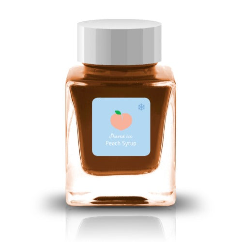 Inspired by the cool delight of shaved ice on a hot summer day, this series captures the sparkle and sweetness of your favorite treats.&nbsp;Soft Ice and Flake Ice embody the glistening texture of ice itself—clear bases filled with holographic and silver shimmer. The remaining nine inks take their cue from beloved flavors like strawberry, melon, and Ramune, bursting with vivid, cheerful color. Bright, refreshing, and full of life, these inks are sure to bring a splash of summer joy to your writing.

30ml