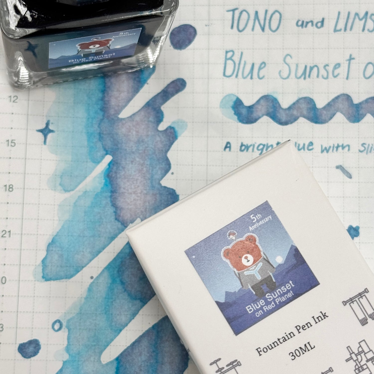 TONO & LIMS Ink - 5th Anniversary - Blue Sunset on Red Planet