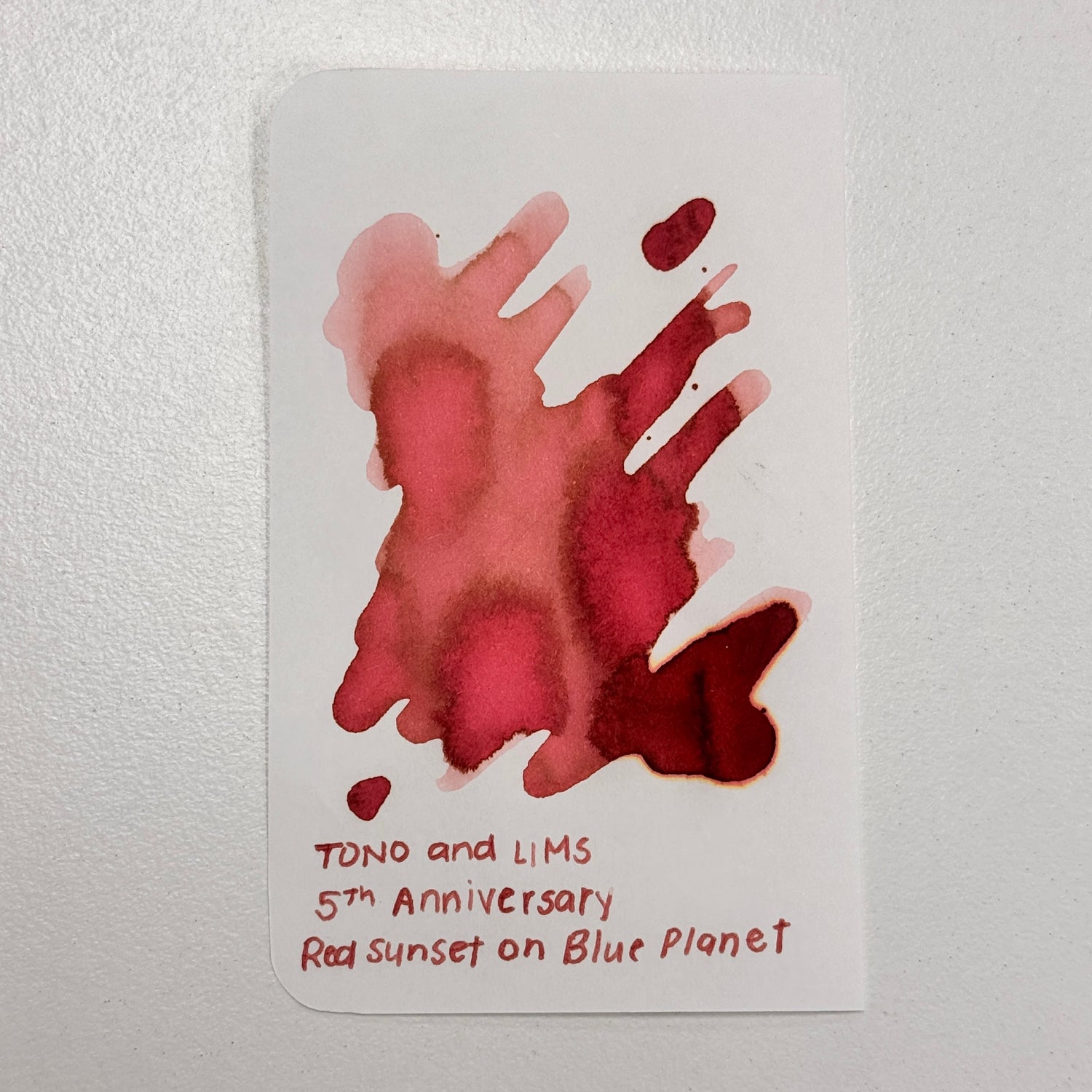 TONO & LIMS Ink - 5th Anniversary - Red Sunset on Blue Planet