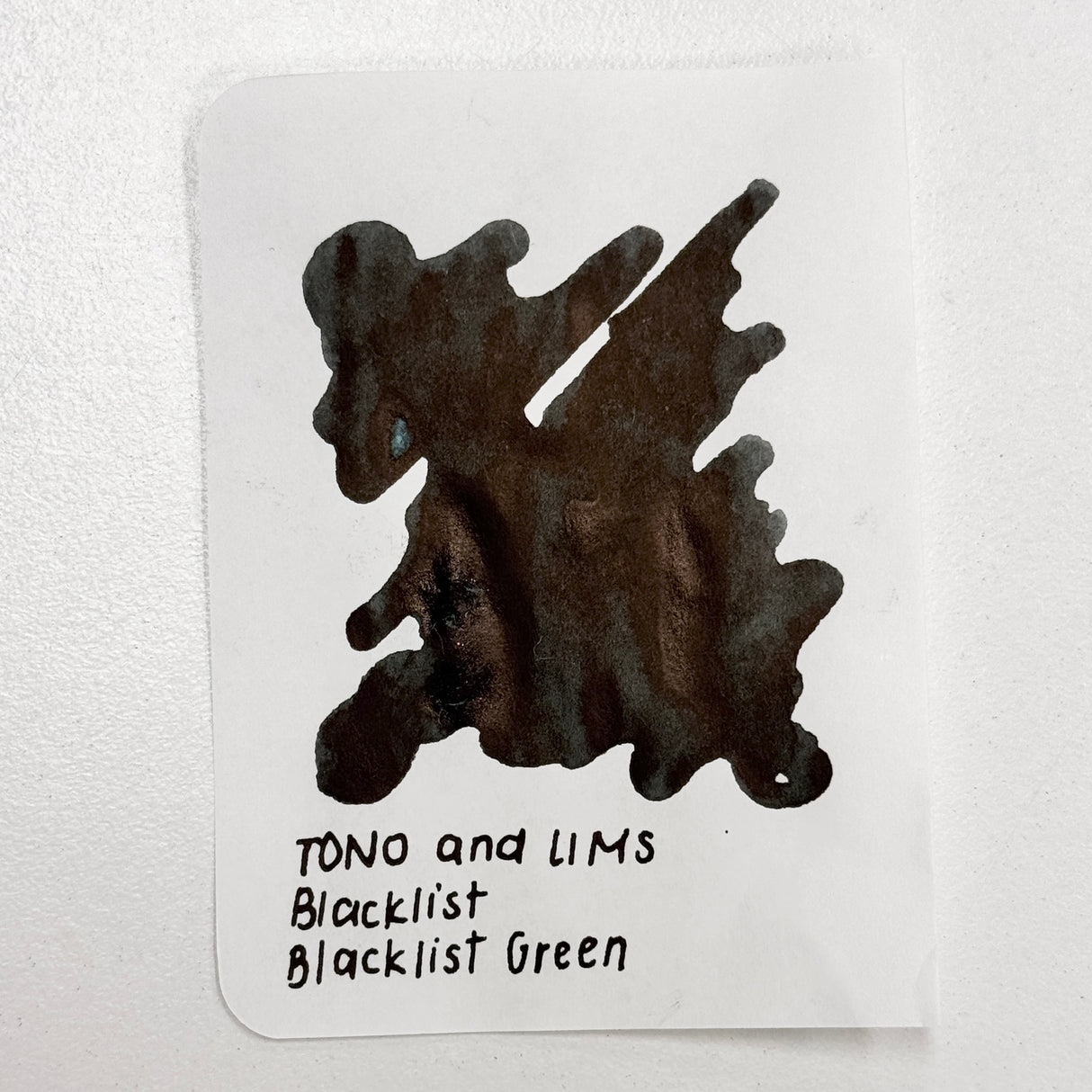 TONO & LIMS Ink - BLACK LIST - Green