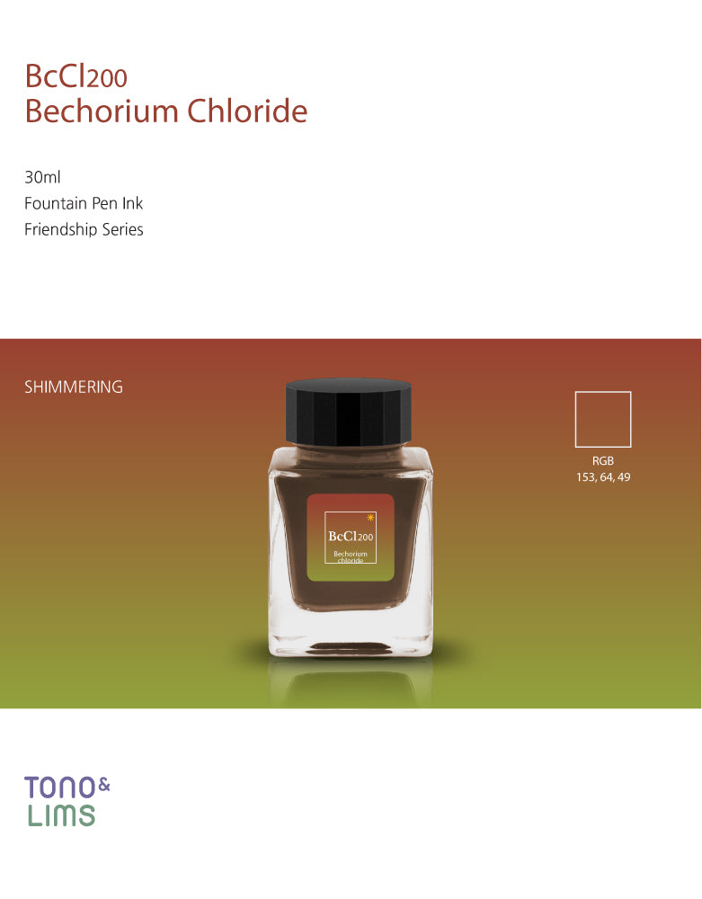 Tono &amp; Lims Friendship Line Fountain Pen Ink Collection where every ink in the Friendship Line embodies the power of friendship through beautifully crafted colors that flow effortlessly on the page. Add a personal touch to your work with a variety of hues that are as diverse and special as the friendships we cherish.

30ml