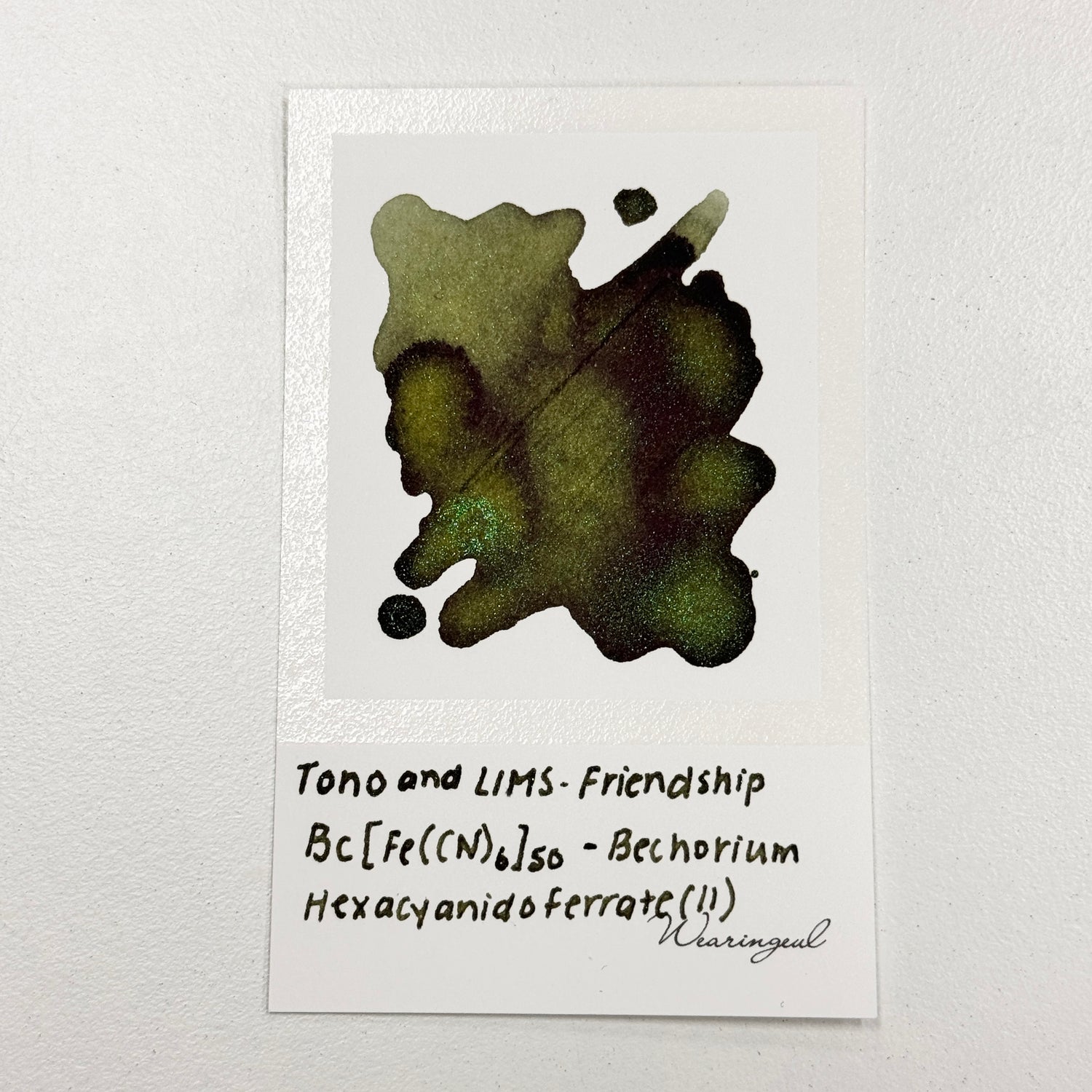TONO & LIMS Ink - Friendship - Bc[Fe(CN)6]50 Bechorium Hexacyanidoferrate(II)