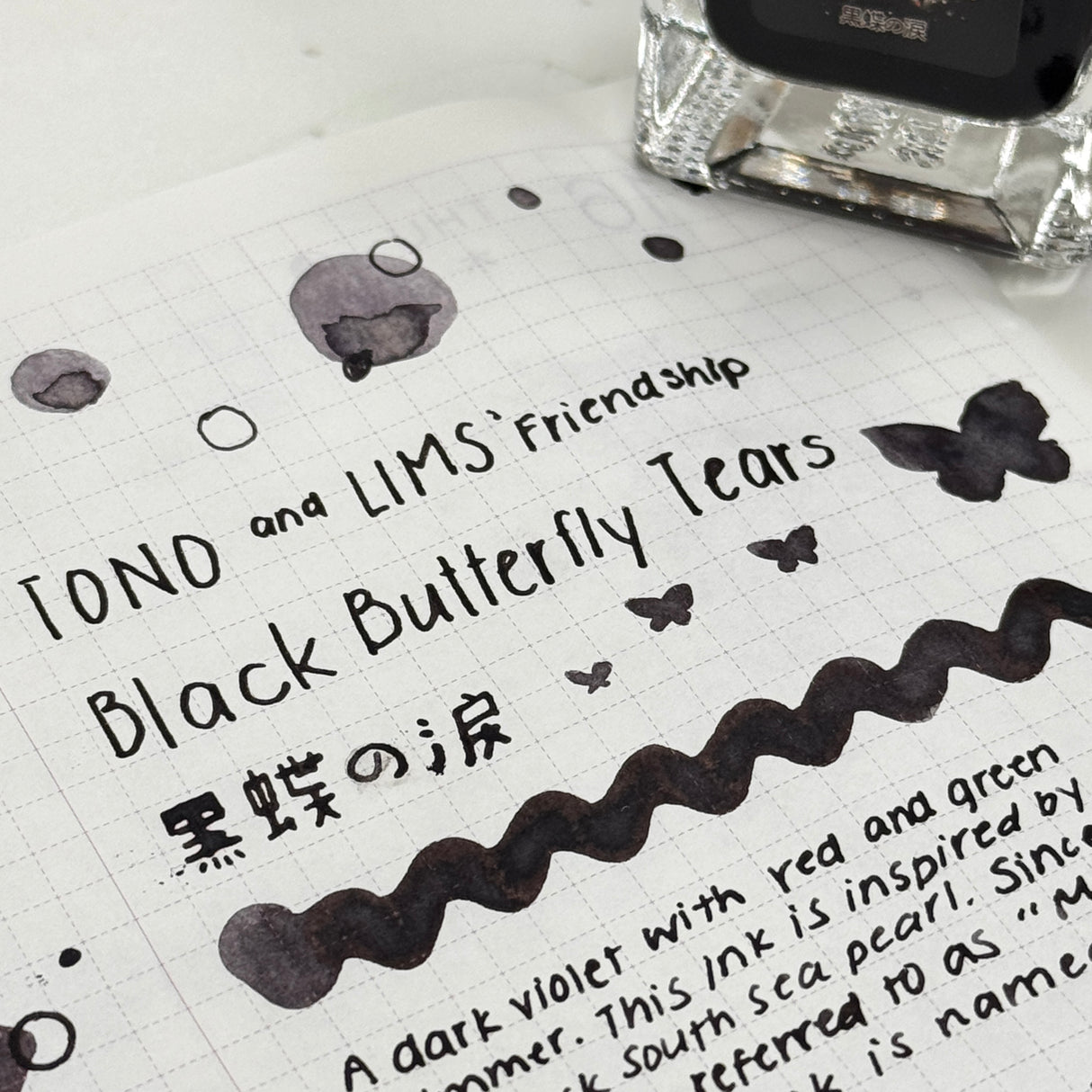TONO & LIMS Ink - Friendship - Black Butterfly Tears (黒蝶の涙)