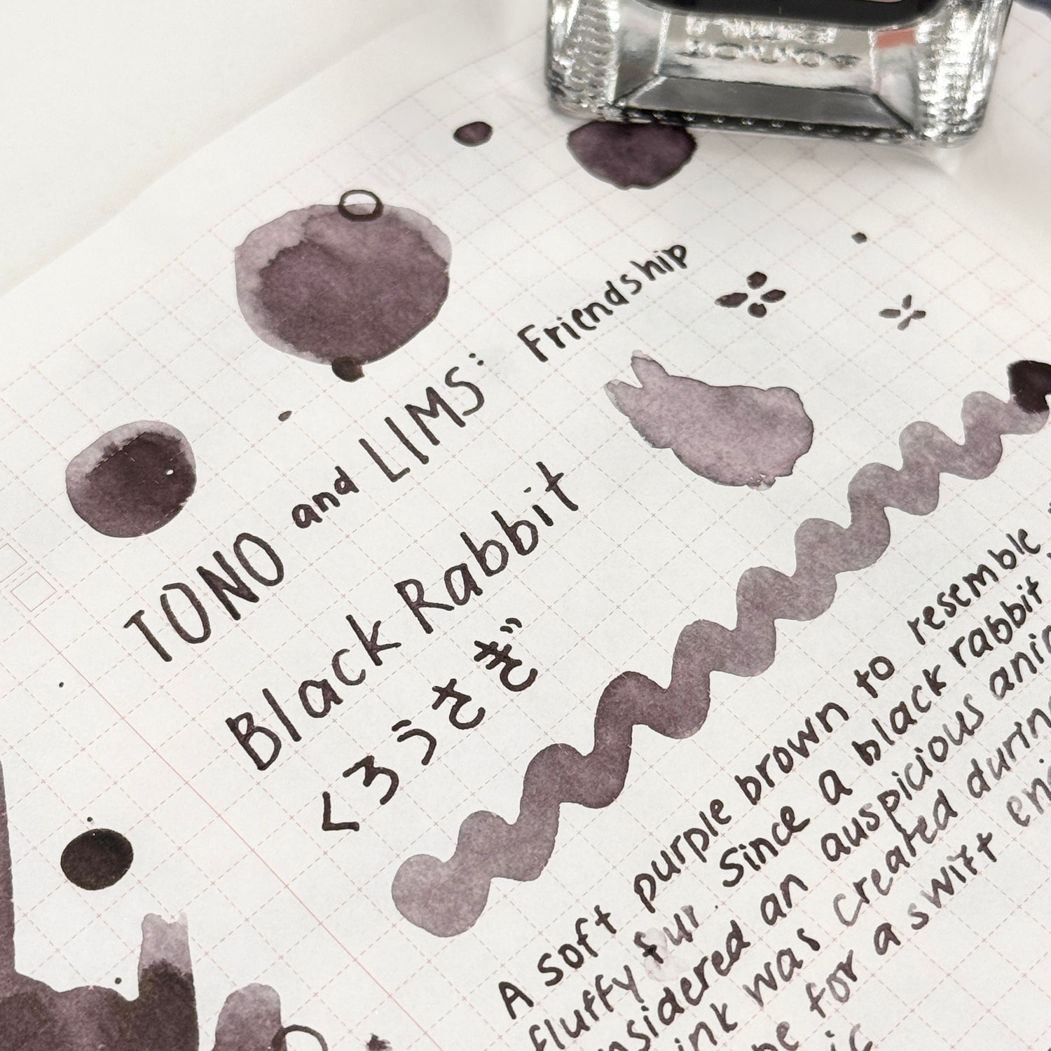 TONO & LIMS Ink - Friendship - Black Rabbit (くろうさぎ)