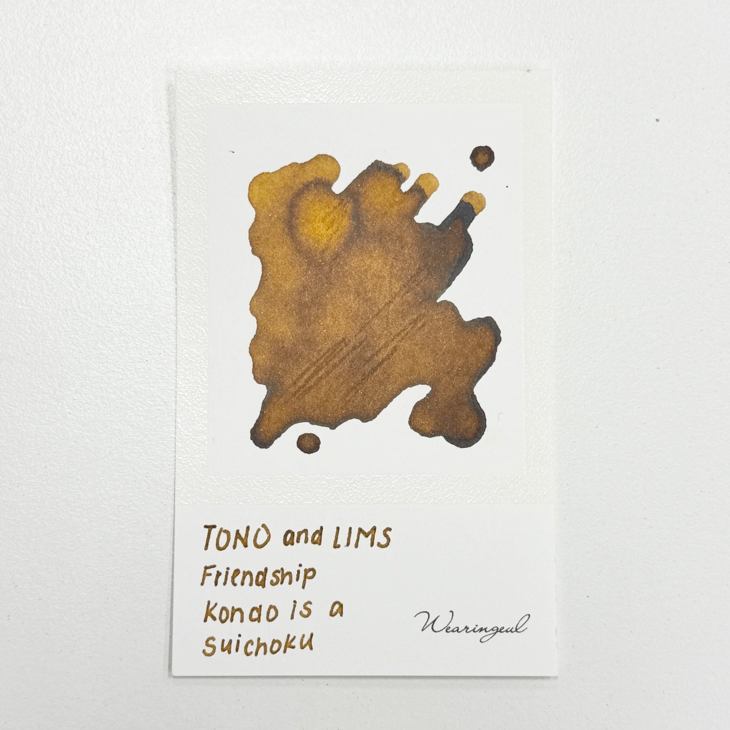 TONO & LIMS Ink - Friendship - Kondo Is A Suichoku (コンドウはすいちょく)