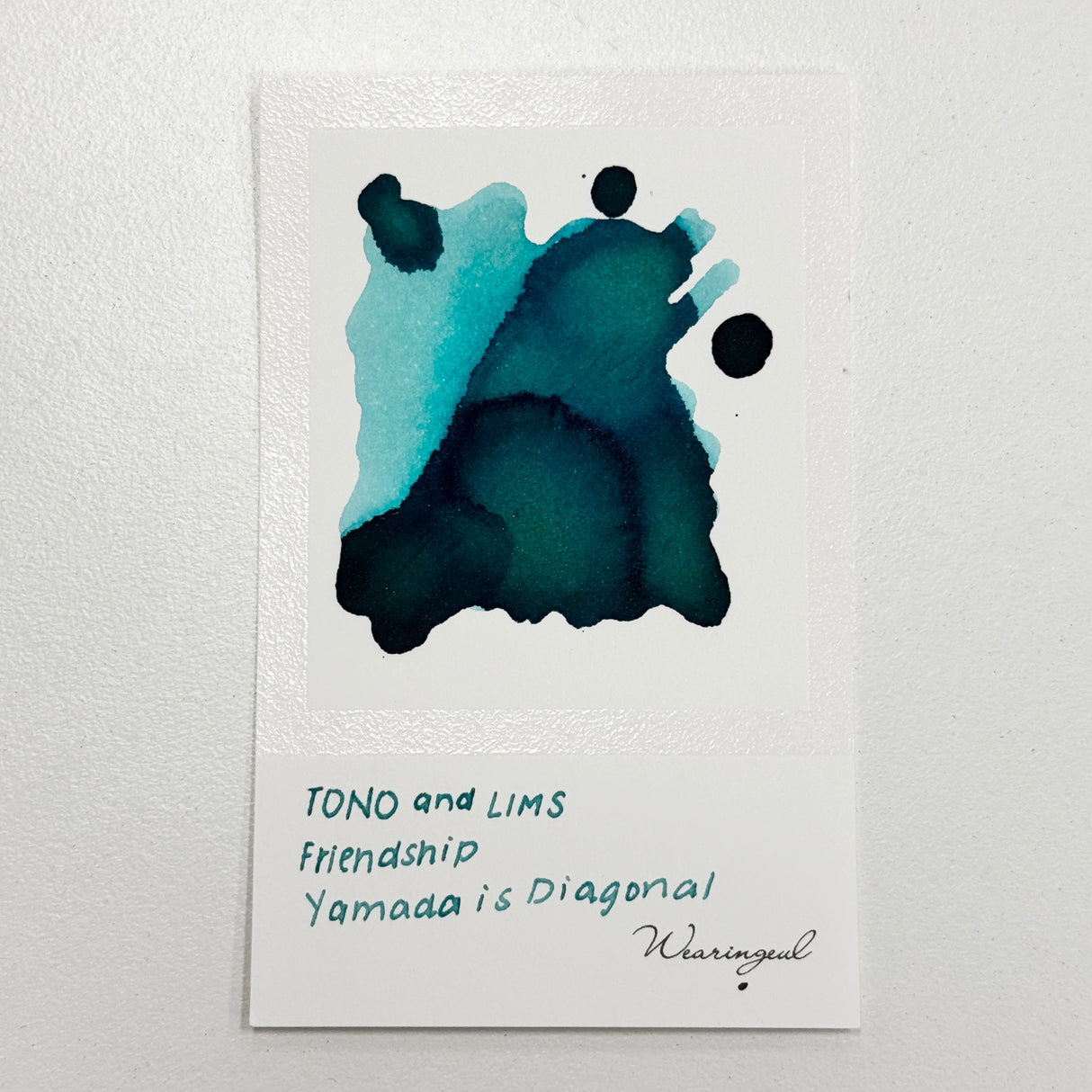 TONO & LIMS Ink - Friendship - Yamada is Diagonal (ヤマダが ななめ) Swatch