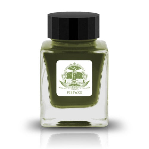 PISTAKO Ink

The &nbsp;Kujirano General Store Collection was created in collaboration with Soratoto ( a Japanese journaling artist). This collection was inspired by a fictional store with colors based on various scenery found in this imaginary world.&nbsp;

RGB: 132, 138, 76

Green
30ml