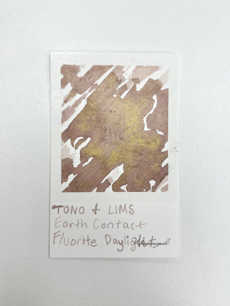 Ink swatch of TONO and LIMS Earth Contact Fluorite Daylight
