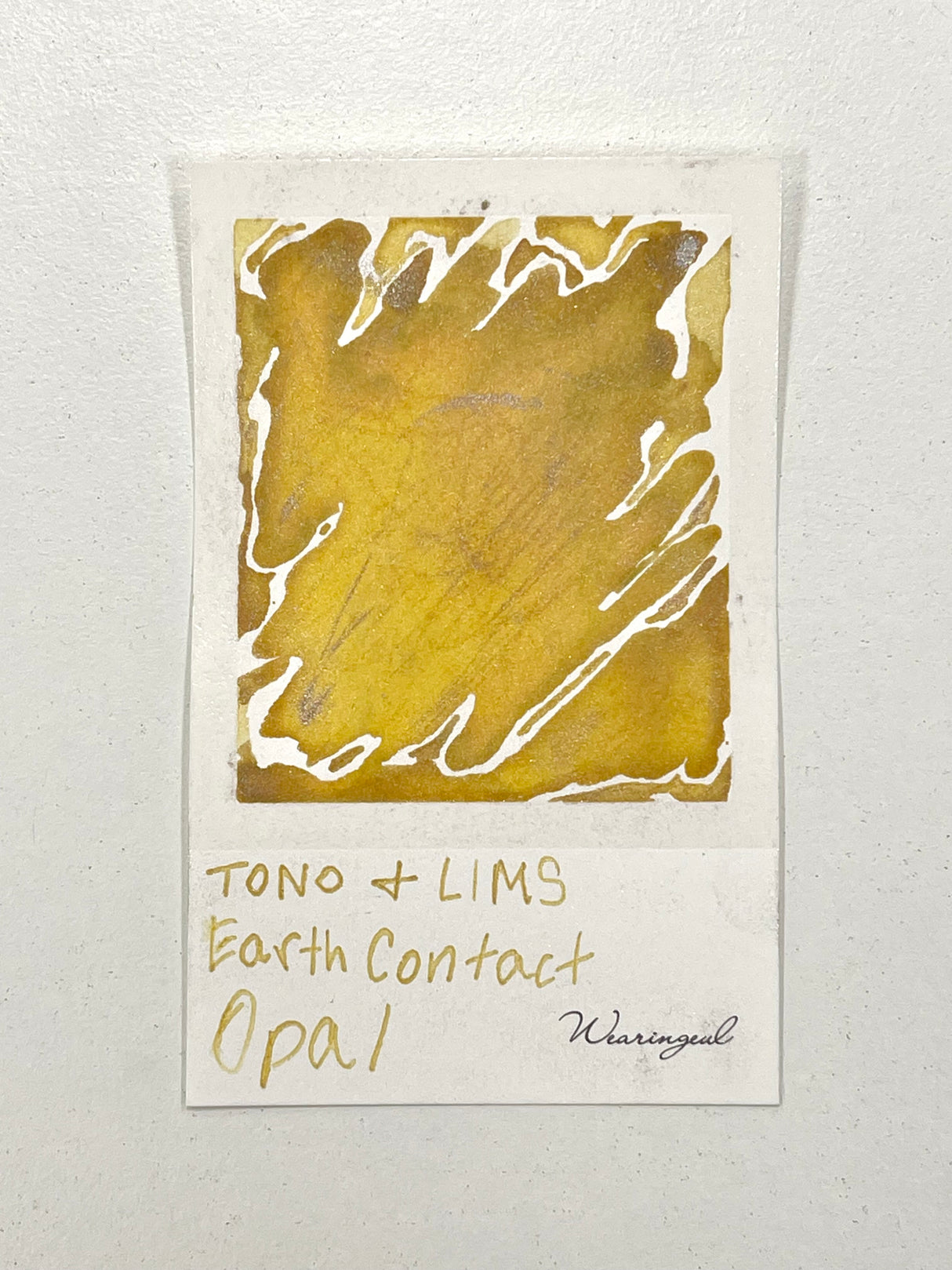 Ink swatch of TONO & LIMS - Earth Contact Opal Ink