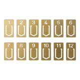 TRAVELER'S COMPANY Brass Clips Number