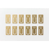 TRAVELER'S COMPANY Brass Clips Number