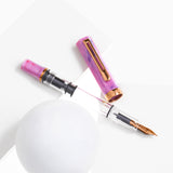 TWSBI ECO Fluorite w/ Bronze Fountain Pen

Comes in&nbsp;EF, F, M, B, Stub1.1 nib choices

Pen cap is&nbsp;able to post&nbsp;onto the back of the pen

Piston Filler Fountain pen.
Simply unscrew the end cap, dip into ink, screw back the end cap, and you're done! Ready to write!!

Pen cap has an inner cap to ensure a perfect seal when stored away.&nbsp;
Made for the beginner who just wants to try out fountain pens, all the way to the experts. A good everyday worker.

Please note: Ink is NOT included

A quick 