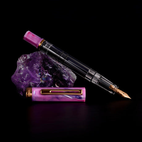 TWSBI ECO Fluorite w/ Bronze Fountain Pen

Comes in&nbsp;EF, F, M, B, Stub1.1 nib choices

Pen cap is&nbsp;able to post&nbsp;onto the back of the pen

Piston Filler Fountain pen.
Simply unscrew the end cap, dip into ink, screw back the end cap, and you're done! Ready to write!!

Pen cap has an inner cap to ensure a perfect seal when stored away.&nbsp;
Made for the beginner who just wants to try out fountain pens, all the way to the experts. A good everyday worker.

Please note: Ink is NOT included

A quick 