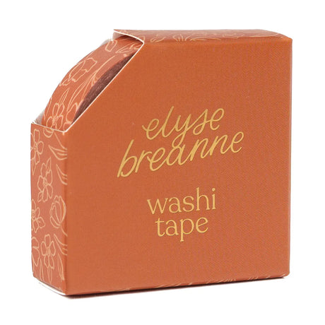 Terracotta Floral Washi Tape

Our washi tape is made for paper lovers, pen pals, and anyone who gets butterflies in the stationery aisle. Perfect for journaling, scrapbooking, decorating envelopes, or adding a personal touch to planners and calendars. It's gentle on paper, easy to tear by hand, and removable without leaving residue, so you can rearrange, redo, and re-stick as needed.

Design Features:&nbsp;

Each roll measures 15mm wide on a 10m roll
Full color repeating pattern
Washi tape dispenser packagi