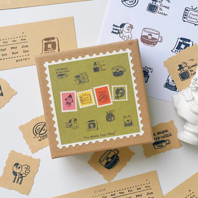 Introducing the Couch Potato Stamp Set—a laid-back collection of fun doodles that totally get your chill vibes. From cozy puppies and steaming mugs to overdue calendars and TV marathons, these stamps are here to help you decorate your downtime. Whether you’re journaling your lazy Sunday or planning your next “do nothing” day, this set brings comfy, cozy energy to every page.
