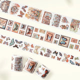 Love butterflies? Obsessed with vintage stamps? This one’s for you. Our Stamped Wings Washi Tape Sticker Set brings together dreamy butterflies, delicate florals, and charming postal vibes — all wrapped up in a washi tape that peels off like stickers! Perfect for decorating letters, journals, planners, or anything else that could use a flutter of whimsy and a sprinkle of nostalgia.