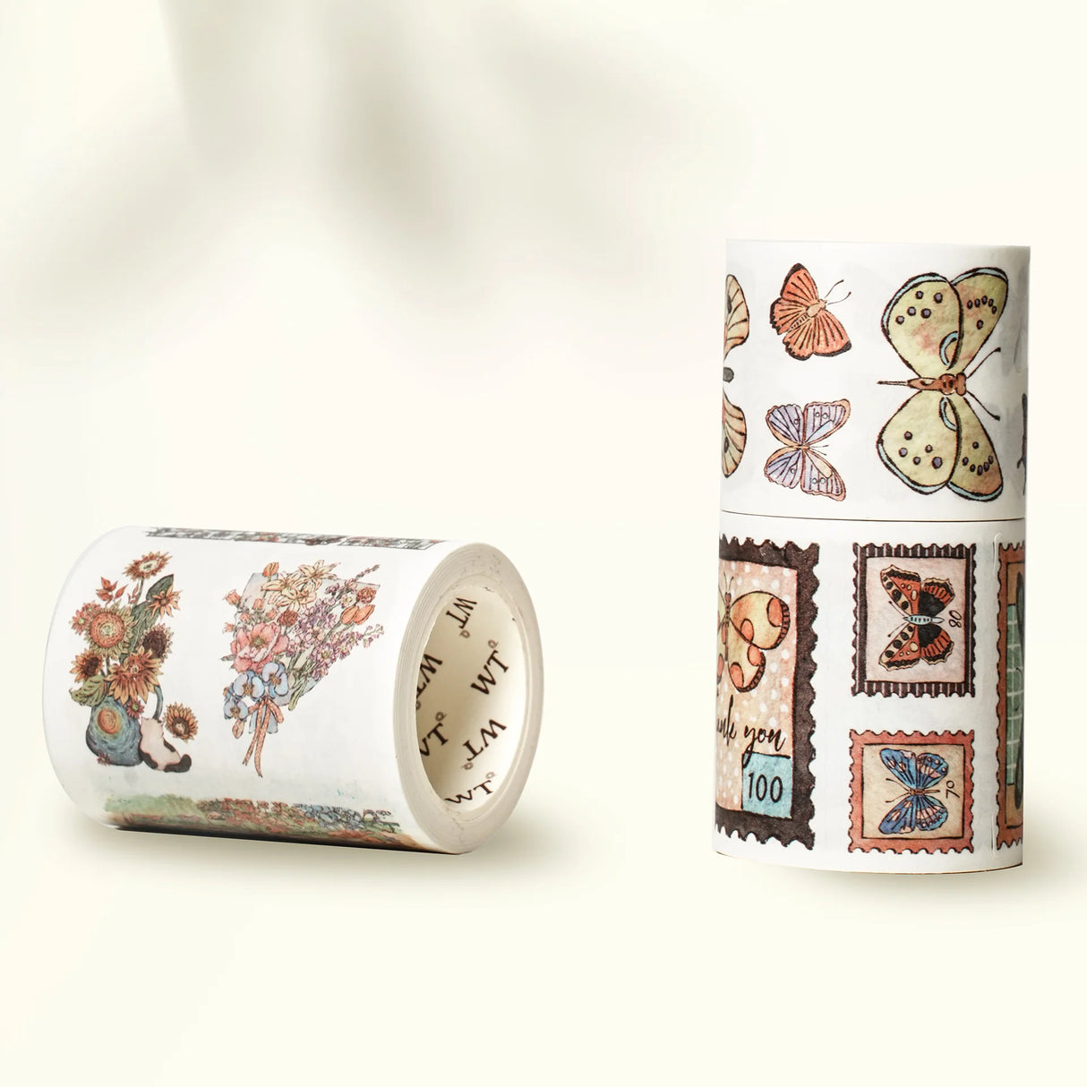 Love butterflies? Obsessed with vintage stamps? This one’s for you. Our Stamped Wings Washi Tape Sticker Set brings together dreamy butterflies, delicate florals, and charming postal vibes — all wrapped up in a washi tape that peels off like stickers! Perfect for decorating letters, journals, planners, or anything else that could use a flutter of whimsy and a sprinkle of nostalgia.