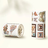 Love butterflies? Obsessed with vintage stamps? This one’s for you. Our Stamped Wings Washi Tape Sticker Set brings together dreamy butterflies, delicate florals, and charming postal vibes — all wrapped up in a washi tape that peels off like stickers! Perfect for decorating letters, journals, planners, or anything else that could use a flutter of whimsy and a sprinkle of nostalgia.