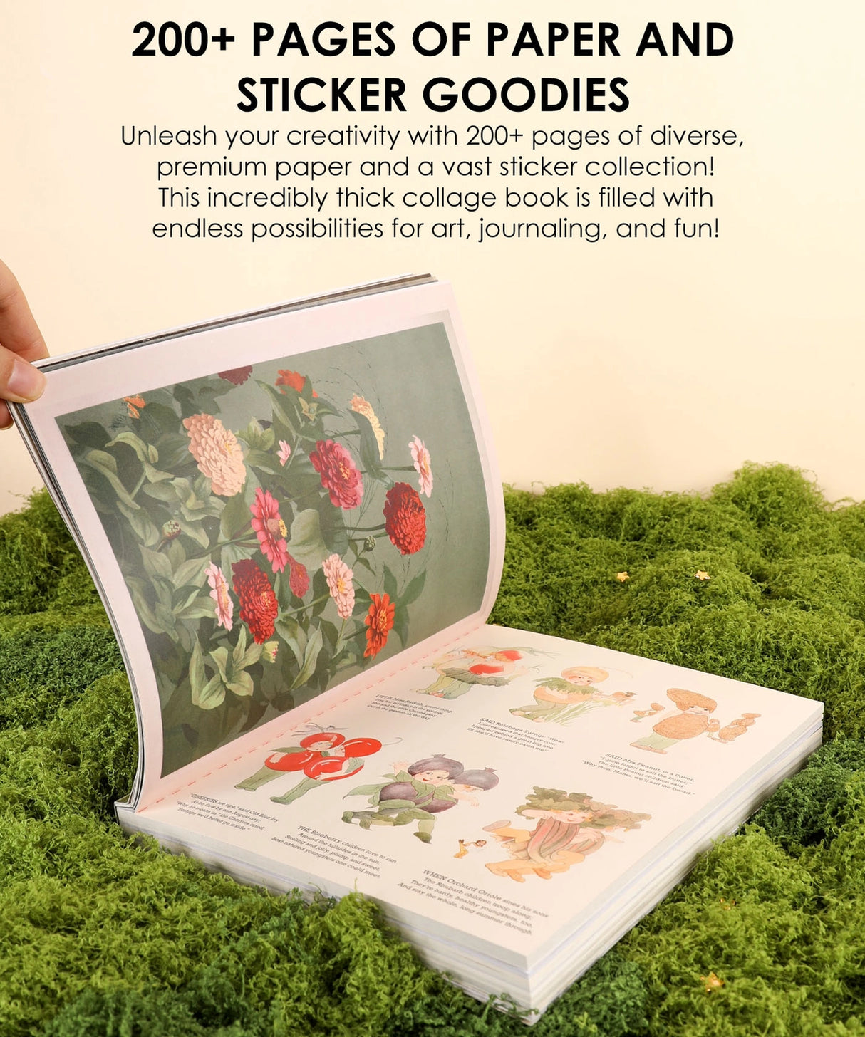 Immerse yourself in an artistic realm where nature and enchantment intertwine with this luxuriously thick collage book! Featuring curated artworks from 22 master artists across 200+ pages of diverse premium papers, we invite you on a captivating journey themed "The Botanical Muse" – unlocking infinite possibilities for art, journaling, and timeless creative delight!


We've divided this collage book into five captivating sections:
 * The Ethereal Gate 
 * The Flora's Tapestry 
 * Beneath the Boughs 
 * The 