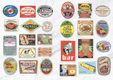 With hundreds of sticky curiosities ready to beautify your junk journal or collage, this book is the perfect companion to The Ransom Note Sticker Book. This cute little sticker book is packed with extraordinary images that can be used for scrapbooks, journals, collaging, and many other creative pursuits.

The stickers are all vintage illustrations. There are 40 spreads of stickers, over 600 altogether, presented in categories and interspersed with quirky vintage backgrounds. Examples include: Vintage cute t