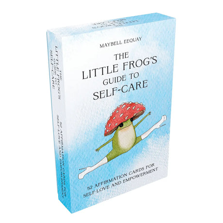 Discover empowering self-love wisdom from the internet's beloved mushroom frog in this beautiful deck of 52 affirmation cards.

"I am as worthy of my dreams as anyone else!"

The little frog is here! This adorable amphibian has all the words you ever needed to hear to help your self-love flourish. Whether you're looking for gentle pearls of wisdom for hard days, or encouraging affirmations to help heal your inner child, this deck of cards is overflowing with beautiful reminders that you deserve to treat you