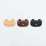 A wallet with a bear motif.

It is durable and can be used for many years, and the design is cute and makes a nice accent.

Size: W15.5×H10.5cm
About the Leather – Japanese Glove Leather

Made from durable and supple Japanese glove leather, known for its lightness and strength.

Originally used for baseball gloves, this leather is highly resistant to friction and becomes softer and more comfortable over time.

Its rich color comes from the deep-dyeing process, in which dye penetrates all the way to the core
