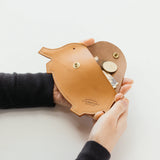 A wallet with a elephant motif.

It is durable and can be used for many years, and the design is cute and makes a nice accent.

Size: W17×H12.5cm
Leather Products
We use natural leather. While we avoid pieces with damage that could cause tearing, natural marks, wrinkles, and other characteristics are part of the leather’s charm and may be present on the product. Even within the same type of leather, color, thickness, and texture may vary.
Please be careful to avoid stains or color transfer from water exposu