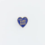 The popular "I love HANDMADE" design, well-known from our patches, is now available as a colorful pin!

It comes in 10 colors, matched to the paint colors of our engineer bags.

The metal parts are made from solid, unplated brass.

As you use it, the brass will develop a natural patina over time—enjoy the changing character that comes with age.

Color: The color you see on your screen may differ from the actual product.

Brass Products

Due to the nature of brass, some areas may appear slightly tarnished du