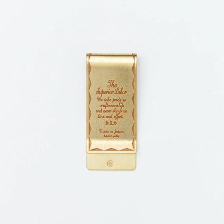 A Handcrafted Classic: The Solid Brass Money Clip

Meticulously handcrafted one by one, this classic money clip is built from premium solid brass. While perfect for securing your bills with timeless elegance, it also serves as a versatile companion for your planner, beautifully holding documents and keeping your notes organized.

As you use it, the brass will develop a natural patina over time—enjoy the changing character that comes with age.

Color: The color you see on your screen may differ from the actu