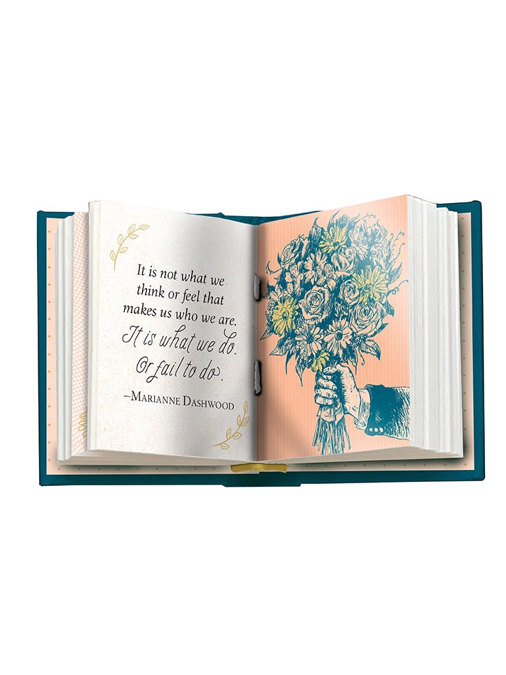 In this delightfully tiny book, discover literary icon Jane Austen’s famous wit and wisdom. Whether delivering powerful dialogue through characters like Elizabeth Bennet and Emma Woodhouse or powerful sociopolitical commentary in her letters, Jane Austen has been dazzling readers with exceptional intelligence and humor for more than two centuries. The Tiny Book of Jane Austen is packed with memorable quotes from one of the most influential writers of all time and is perfect for every Jane Austen fan. 