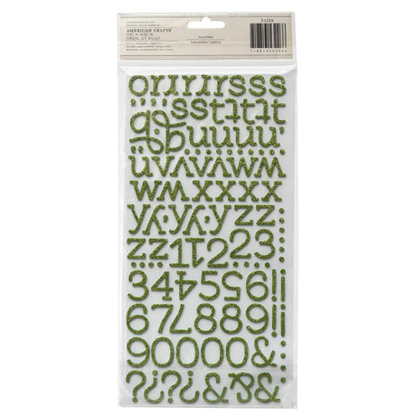 Thickers Glitter Foam Stickers Eclair - Cucumber