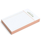 Keep track of every little detail with the Things I Need to Overthink Notepad. This 4” x 6” lined notepad is perfect for jotting down to-dos, plans, and those late-night thoughts you can’t shake. A great desk essential for list-makers, planners, and overthinkers, it makes a fun and practical gift for students, coworkers, or anyone who loves a good checklist. Bonus: colored page edges add a touch of personality to your note-taking!

Features:

120 sheets, lined pages with pink gilded edges&nbsp;
Size: 4×6"
