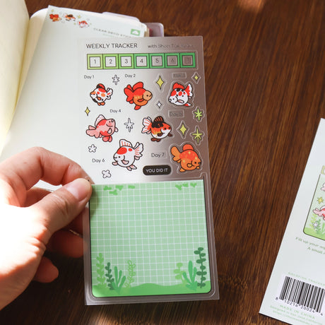 Cute decorative stickers for your journal and stationery collection!

Clear
Sticker Sheet: 6 x 3 inches
Sticker Sheet Package: 7 x 3 inches