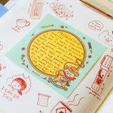 Full color sticky notes featuring a corgi dressed as a cowboy

3x3 inches
25 sheets
Printed with 3M