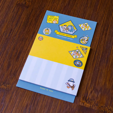 Full color sticky notes featuring adorable little creatures rushing to deliver your mail!

3x3 inches
25 sheets
Printed with 3M