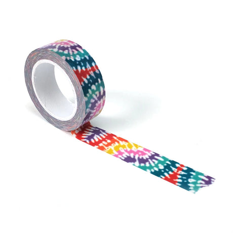 Unleash your inner flower child as you jazz up your notebooks, journals, and scrapbooks with swirls of vibrant color. Each roll of our Tie Dye Washi Tape is like a mini tie-dye masterpiece, ready to turn even the most mundane task into a groovy adventure!

Each roll is 15mm X 10m
Acid-free
Original Smarty Pants design
Individually shrink wrapped
Kraft label on top displays pattern of tape
White label on bottom with product information