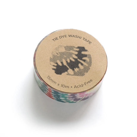 Unleash your inner flower child as you jazz up your notebooks, journals, and scrapbooks with swirls of vibrant color. Each roll of our Tie Dye Washi Tape is like a mini tie-dye masterpiece, ready to turn even the most mundane task into a groovy adventure!

Each roll is 15mm X 10m
Acid-free
Original Smarty Pants design
Individually shrink wrapped
Kraft label on top displays pattern of tape
White label on bottom with product information