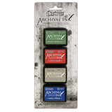 Tim Holtz Distress® Mini Archival Ink pads are waterproof, acid-free dye inks featuring the classic Distress color palette in the same fade resistant formula used in Ranger Archival Ink.