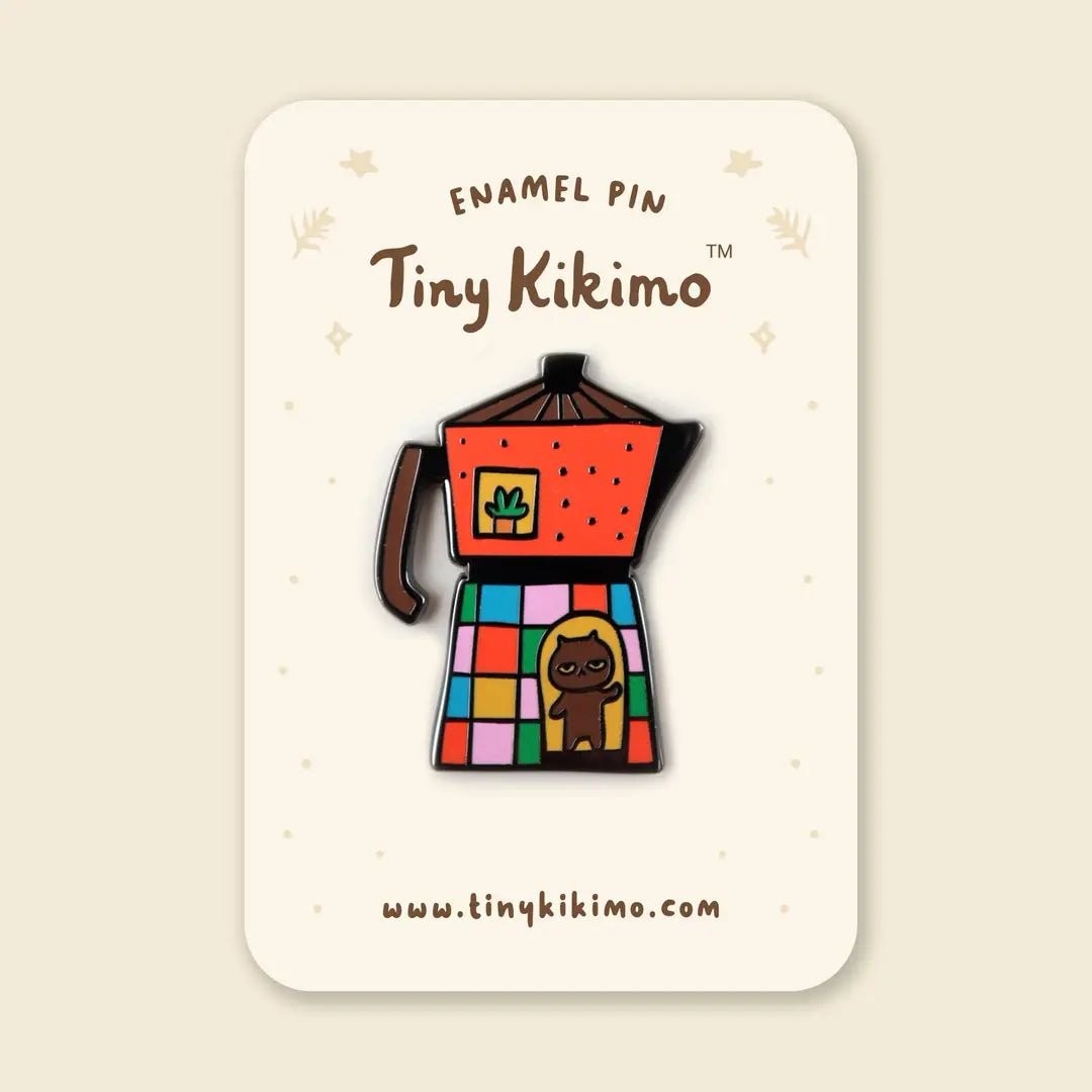 Hard enamel accessory made of metal with enamel coating and rubber clutch backing. Suitable for decoration on bags, jackets, and hats.

Approx. 1 in.