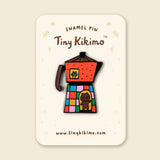 Hard enamel accessory made of metal with enamel coating and rubber clutch backing. Suitable for decoration on bags, jackets, and hats.

Approx. 1 in.