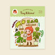 A whimsical set of 3 vinyl stickers featuring Tiny Kikimo and friends on their little adventures.