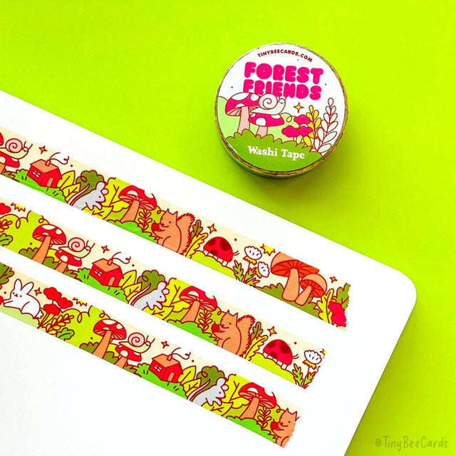 Tiny Bee Cards Forest Friends Washi Tape