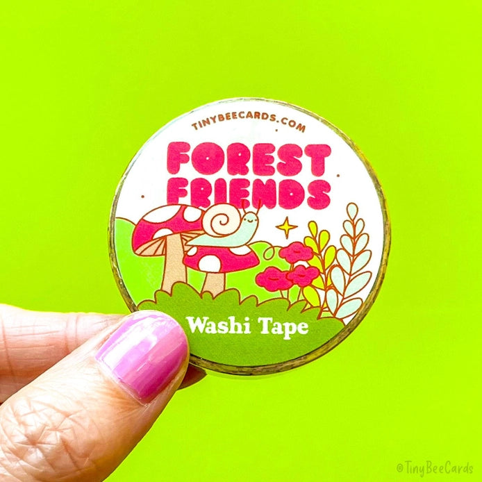 Tiny Bee Cards Forest Friends Washi Tape