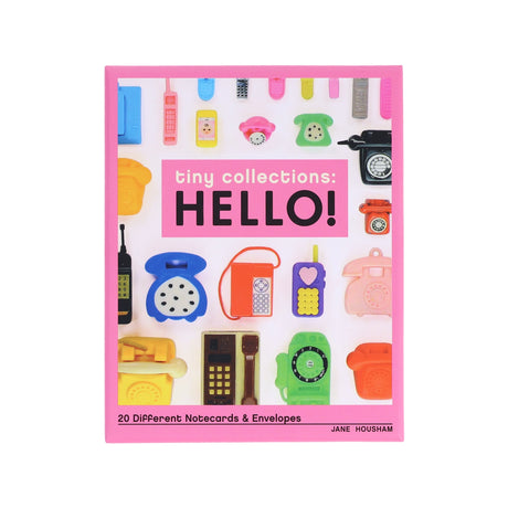 With this delightful notecard set, you can use tiny objects to share big sentiments!

In this set of 20 assorted notecards, you'll find an adorable option for every occasion—from a collection of tiny hearts for Valentine's Day to a herd of mini unicorns to celebrate a magical someone. Punny greetings on each card add additional charm to the set.

Created by artist and miniature enthusiast Jane Housham, these cards are perfect for sending to family, friends, and the collectors of all things small and special