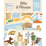 Winnie The Pooh Baby Titles & Phrases - Echo Park Ephemera