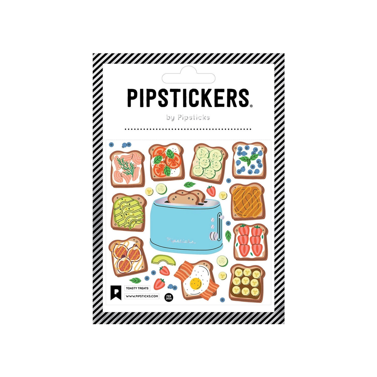 Breakfast, but make it cute. 🍞✨

This tasty little sticker sheet is stacked with the dreamiest toasts - jammy, buttery, avo-topped, sprinkle-covered, and fresh-from-the-toaster perfection. Right in the middle sits the sweetest turquoise toaster oven, ready to pop up your next carb-loaded masterpiece. It’s cozy kitchen energy with a side of creativity, perfect for planners, journals, snail mail, and anywhere that could use a warm and toasty moment. Because every great day starts with good toast.

PipSticker