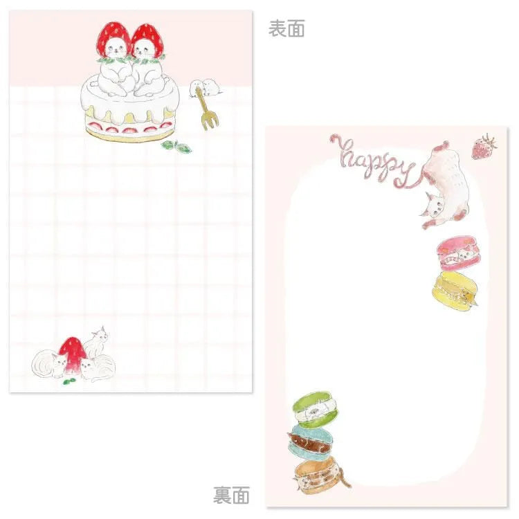 A new collection of double-sided memo pads has arrived! Both sides will have different illustrations and can be used according to your personal desire.

Size: 80×126 mm / 20 sheets of the same design bound
Material: Paper