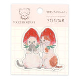 Tocorocomugi Strawberry Kitty Vinyl Sticker

Stick it in a notebook or put it in a smartphone case!
Decorate whatever you want with this cute vinyl sticker.