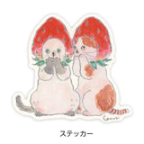 Tocorocomugi Strawberry Kitty Vinyl Sticker

Stick it in a notebook or put it in a smartphone case!
Decorate whatever you want with this cute vinyl sticker.