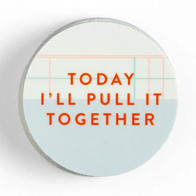 A little motivation with a touch of humor! The Today I’ll Pull It Together sticker is a funny yet encouraging reminder for your laptop, water bottle, planner, or workspace. Durable and water-resistant, this decal makes a great gift for students, coworkers, and anyone who thrives on organized chaos.